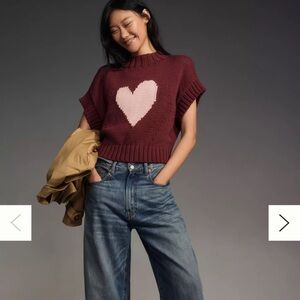 The Pippa Mock-Neck Sweater by Maeve: Extended Shoulder Edition Heart 2X